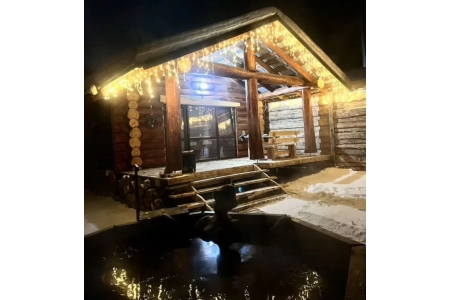 Баня с теплым бассейном😶‍🌫️