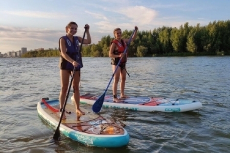 🌇 Встречаем закат на SUP-бордах! Маршрут 