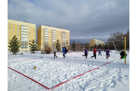 Снежный ВОЛЕЙБОЛ!❄️🏐☃️