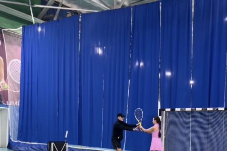 Тренировка по теннису