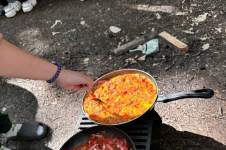 Кемп с палатками
