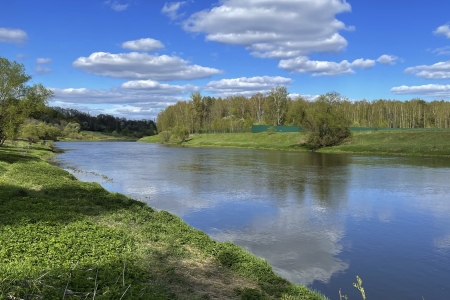 Прогулки с сопровождение на Сапбордах в Звенигороде. Маршрут сан. Солнечный - Санаторий Звенигород