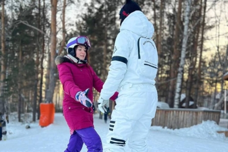 Тренировка по сноуборду на Горском🏂